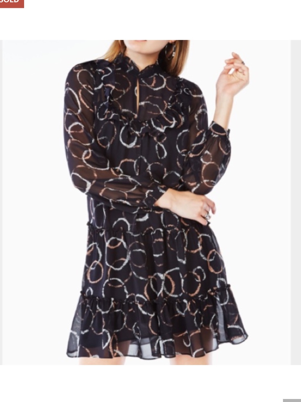 BCBGMaxAzria Sheer Beccy Dress